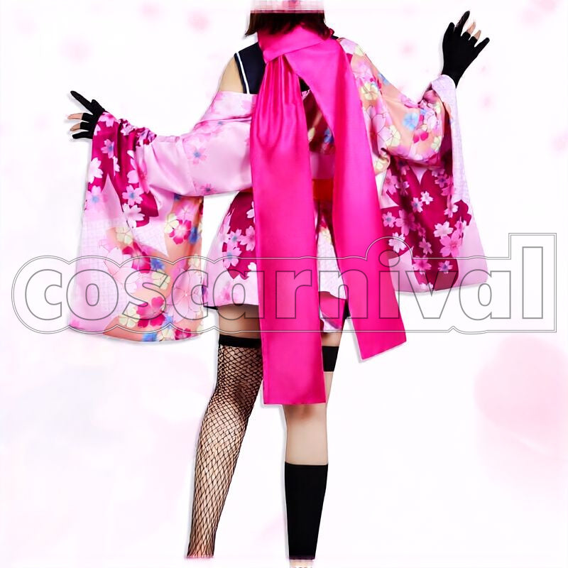 Hyakkiyako Alliance Academy 1st Year Ninjutsu Research Club Kuda Izuna Cosplay cosplay costume from Blue Archive, back view
