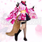 Hyakkiyako Alliance Academy 1st Year Ninjutsu Research Club Kuda Izuna Cosplay cosplay costume from Blue Archive, front view 3
