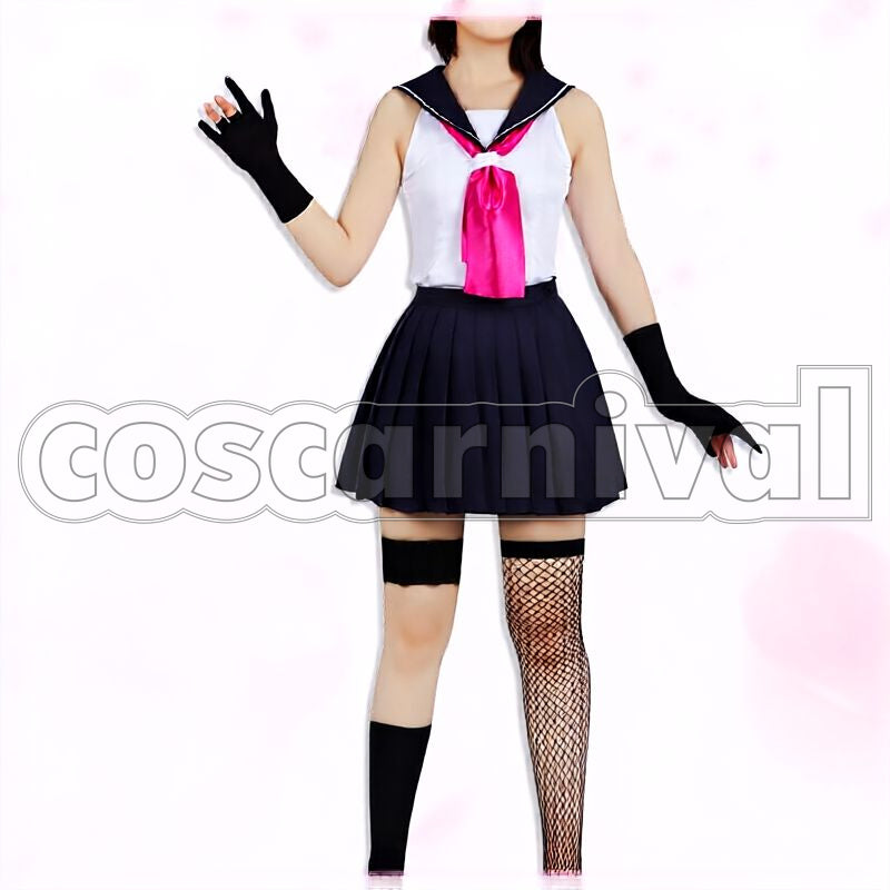 Hyakkiyako Alliance Academy 1st Year Ninjutsu Research Club Kuda Izuna Cosplay cosplay costume from Blue Archive, front view 4