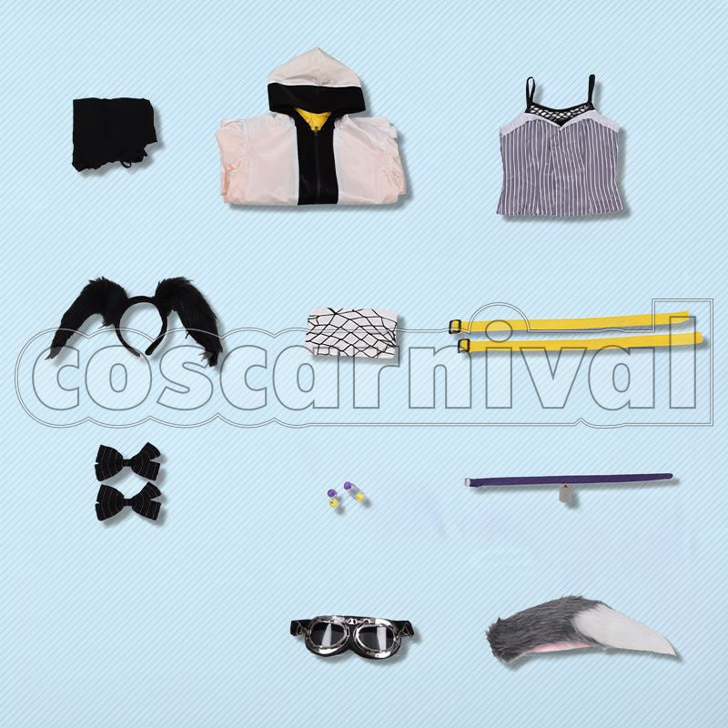 Nekozuka Hibiki Cosplay cosplay costume from Blue Archive, set view
