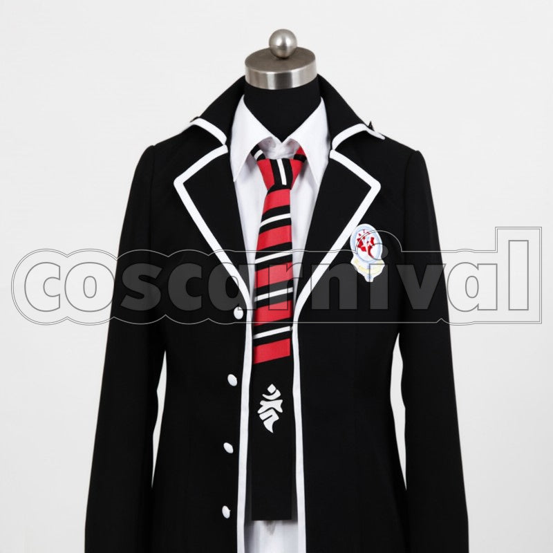 Okumura cosplay costume from Blue Exorcist Rin, front view 2