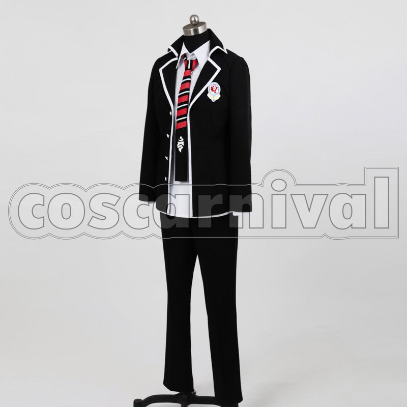 Okumura cosplay costume from Blue Exorcist Rin, front view 4