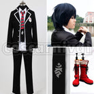 Rin Okumura cosplay costume from Blue Exorcist, front view