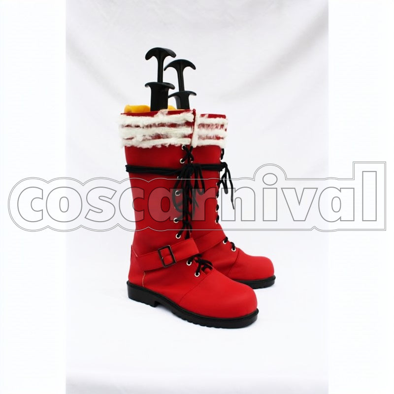 Okumura cosplay costume from Blue Exorcist Rin, side view 4