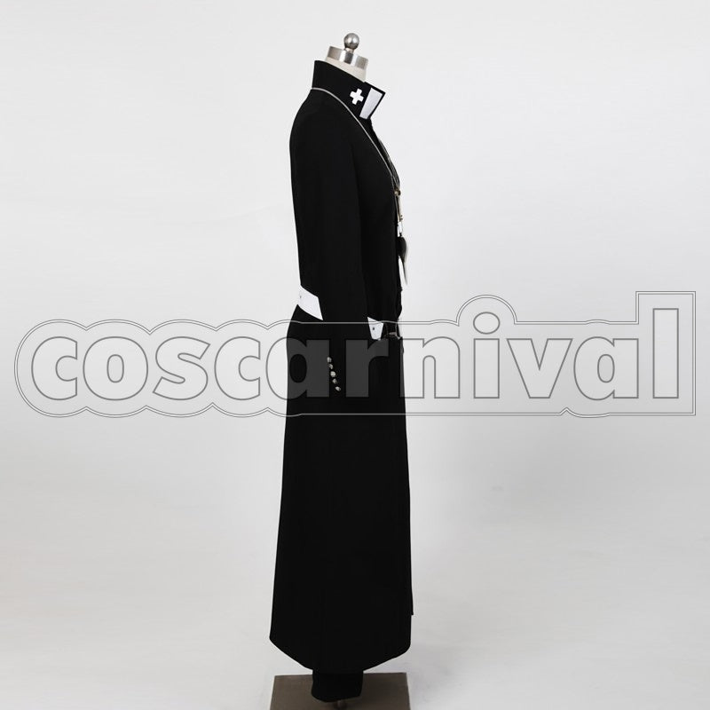 Shiro Fujimoto cosplay costume from Blue Exorcist, side view