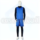 Practice Uniform Customizable Number & Name Cosplay cosplay costume from Blue Lock, front view 2