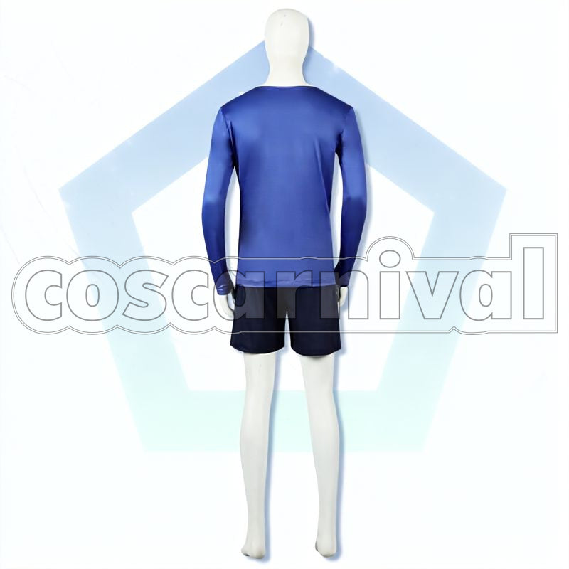 Uniform Customizable Number & Name Cosplay cosplay costume from Blue Lock, back view 2