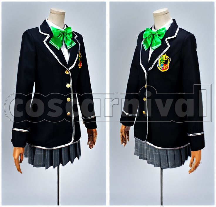 ) Girls' School Uniform Cosplay cosplay costume from Boyfriend (Kari, front view 2