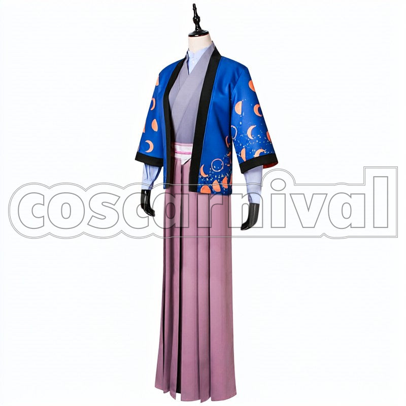 Sakutaro Hagiwara cosplay costume from Bungo and Alchemist, side view