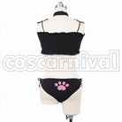 Open-Cup Bra Underwear cosplay costume from Cat, back view 2