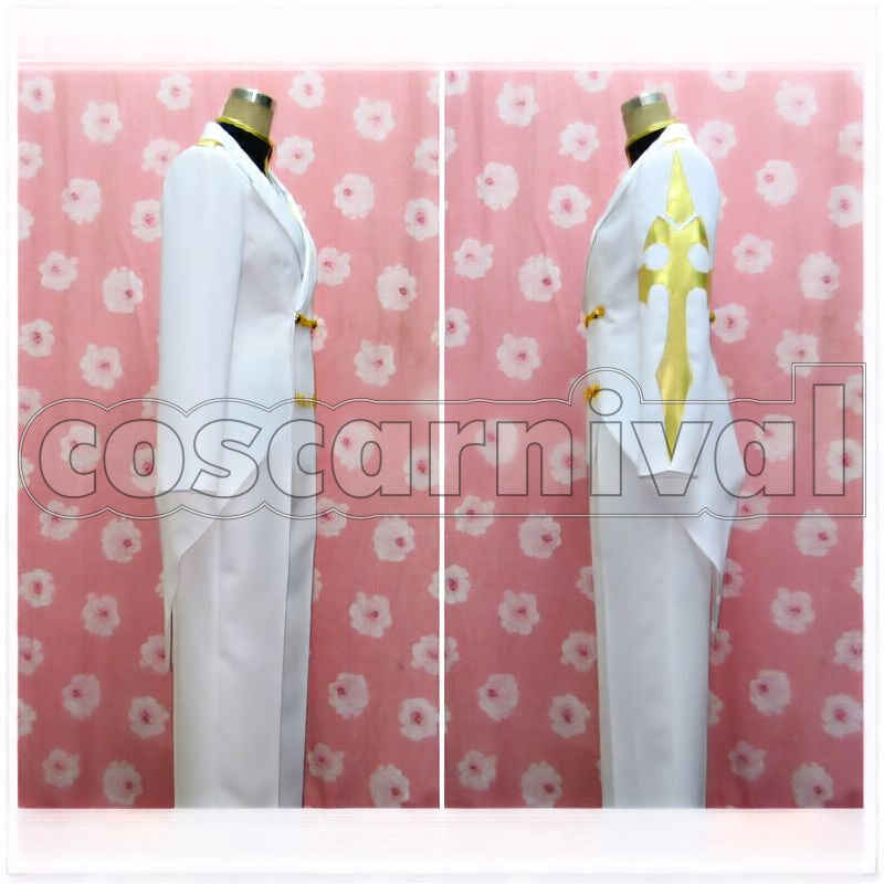 the Rebellion R2 Bismarck Waldstein Knight of One Cosplay cosplay costume from Code Geass: Lelouch of, side view