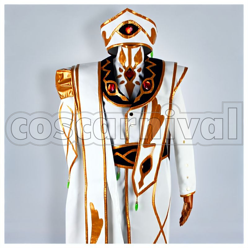 the Rebellion R2 Lelouch vi Britannia Emperor Cosplay cosplay costume from Code Geass: Lelouch of, front view 1