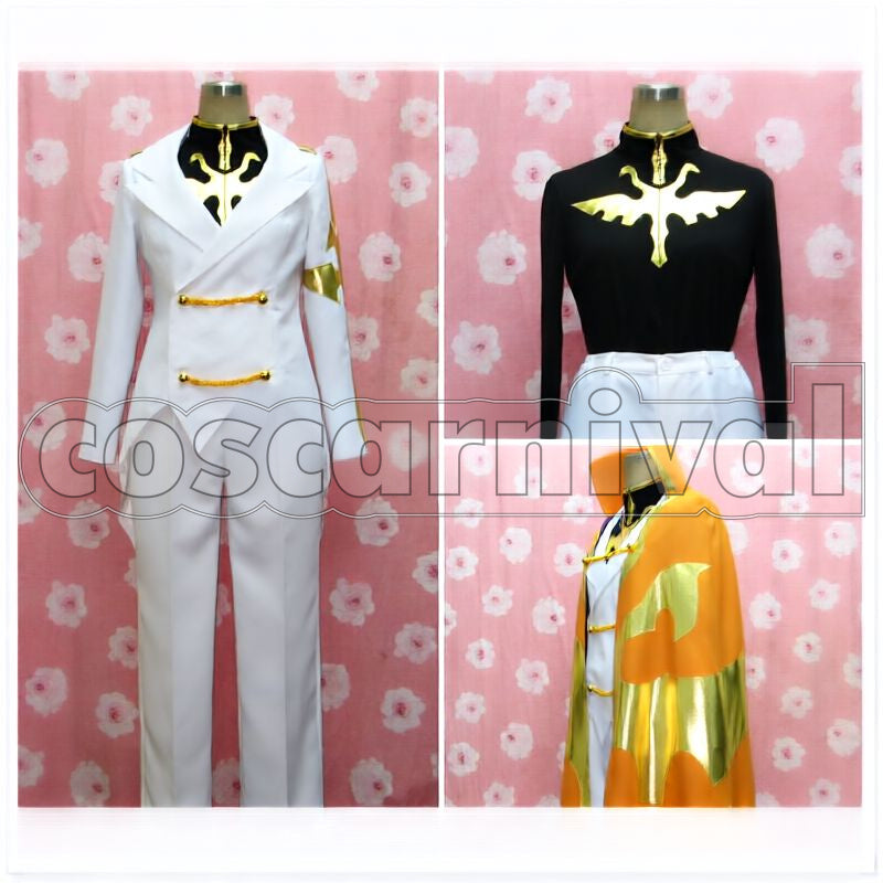 the Rebellion R2 Luciano Bradley Knight of Ten Cosplay cosplay costume from Code Geass: Lelouch of, front view