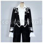 the Rebellion R2 Suzaku Kururugi Ending 2 Outfit (Waga Rōtashi Aku no Hana) Black Version Cosplay cosplay costume from Code Geass: Lelouch of, front view
