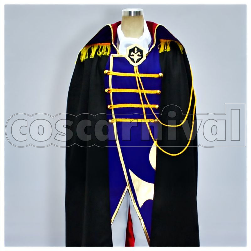 the Rebellion R2 Charles zi Britannia Emperor Original Anime Version Cosplay cosplay costume from Code Geass: Lelouch of, front view 1