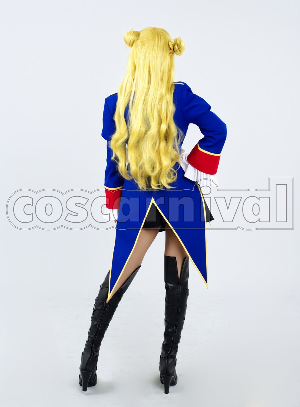 Geass: Akito the Exiled E.U. Army Leila Malcal cosplay costume from Code, back view 2