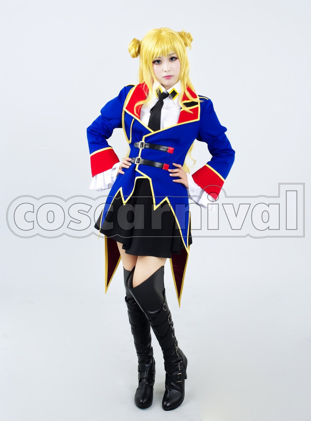 Geass: Akito the Exiled E.U. Army Leila Malcal cosplay costume from Code, front view 2