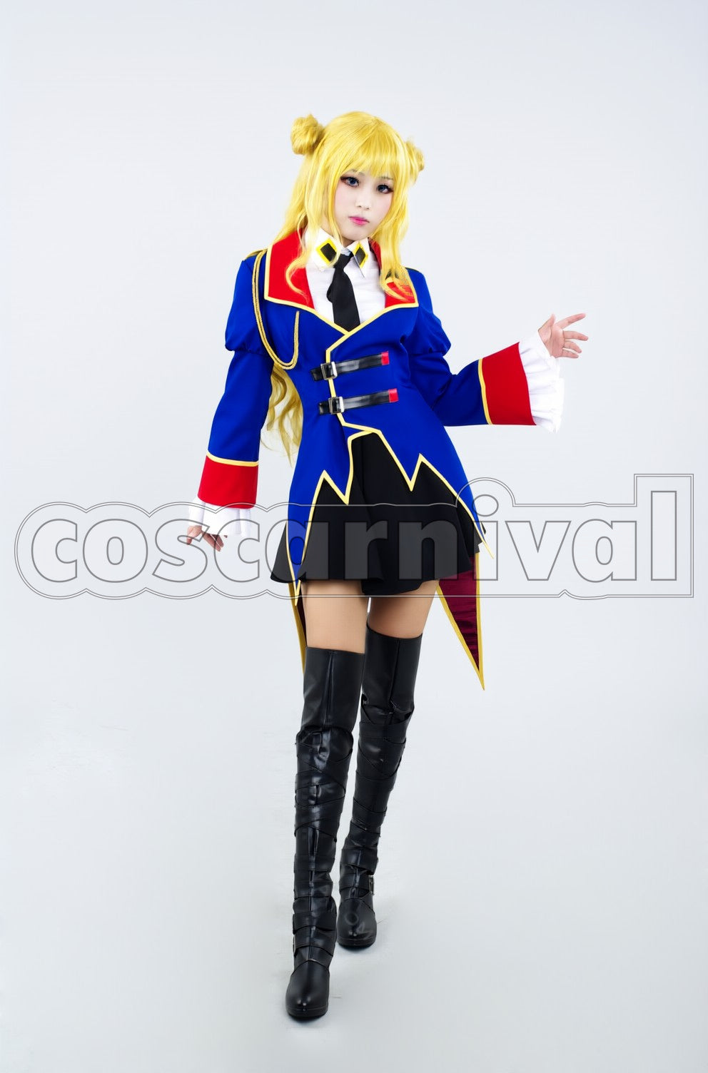 Geass: Akito the Exiled E.U. Army Leila Malcal cosplay costume from Code, front view 3