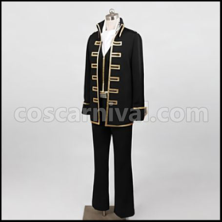 Gintama Shinsengumi Isao Kondo Cosplay Costume coscarnival - Back View