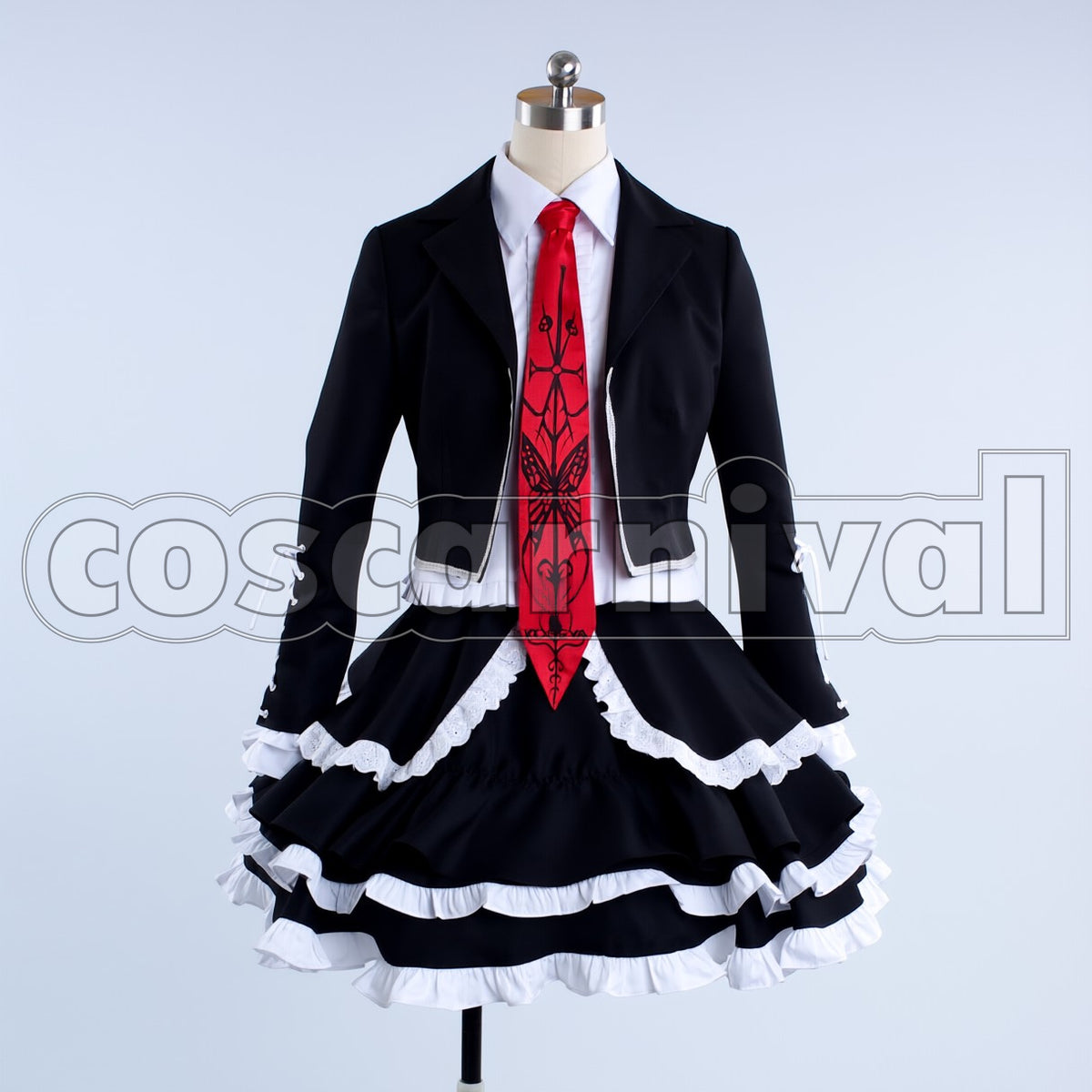 Celestia Ludenberg cosplay costume from Danganronpa, front view