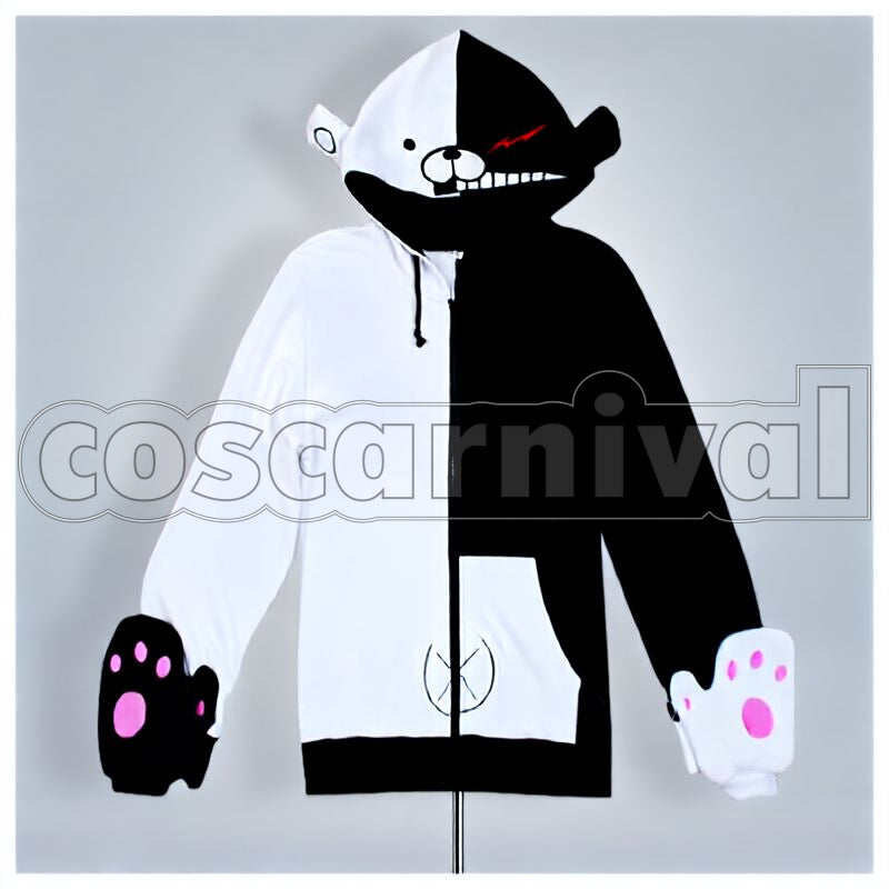 Happy Havoc Monokuma Headmaster Hoodie Cosplay cosplay costume from Danganronpa: Trigger, front view