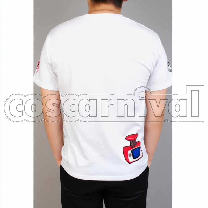 Havoc Monokuma T-Shirt cosplay costume from Danganronpa Trigger Happy, back view