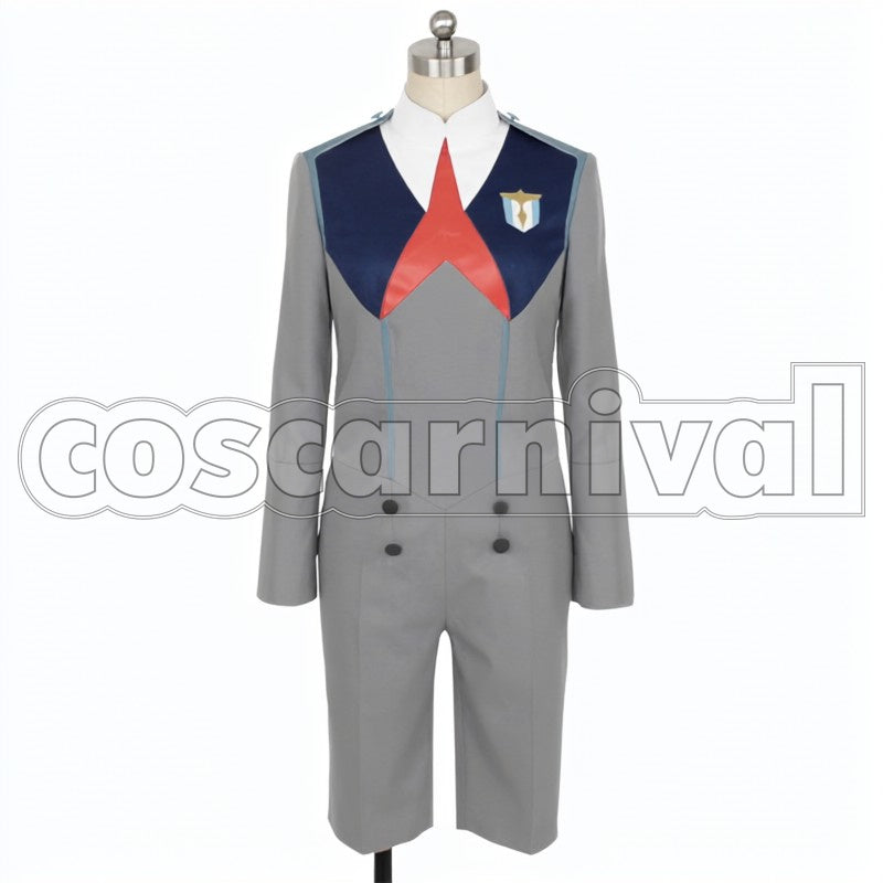 Hiro cosplay costume from Darling in the Franxx, front view