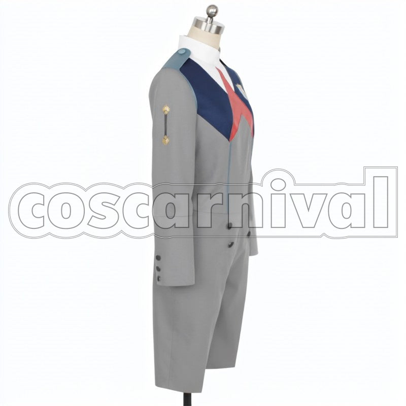 FRANXX CODE: 016 Hiro DarliFra cosplay costume from DARLING in the, side view