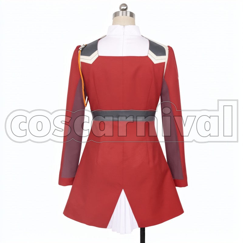FRANXX CODE: 002 Zero Two DarliFra cosplay costume from DARLING in the, back view