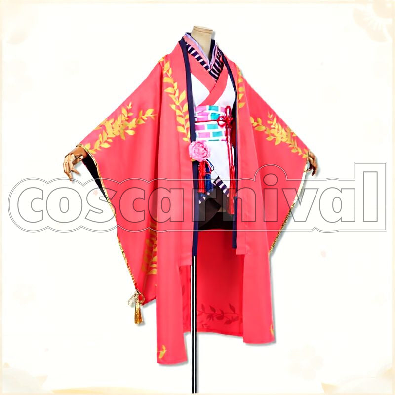 Kimetsu no Yaiba Nezuko Kamado Onmyoji Collaboration Cosplay cosplay costume from Demon Slayer:, front view 4