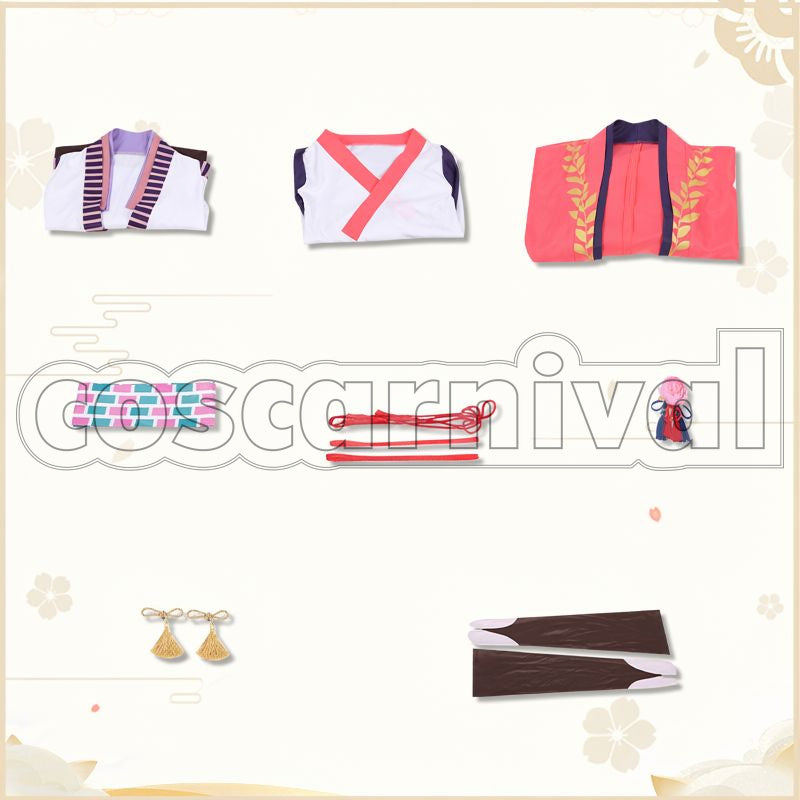 Kimetsu no Yaiba Nezuko Kamado Onmyoji Collaboration Cosplay cosplay costume from Demon Slayer:, set view