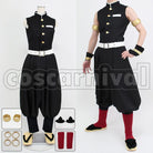 Kimetsu no Yaiba Tengen Uzui Demon Slayer Corps Uniform Cosplay cosplay costume from Demon Slayer:, set view