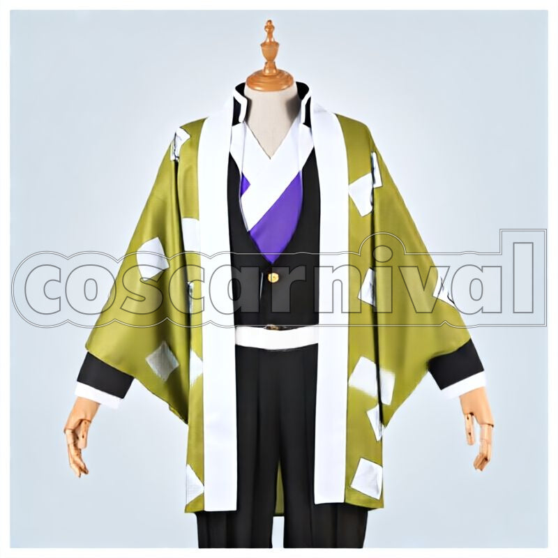 Kimetsu no Yaiba Stone Hashira Gyomei Himejima Demon Slayer Corps Uniform Cosplay cosplay costume from Demon Slayer:, front view 1