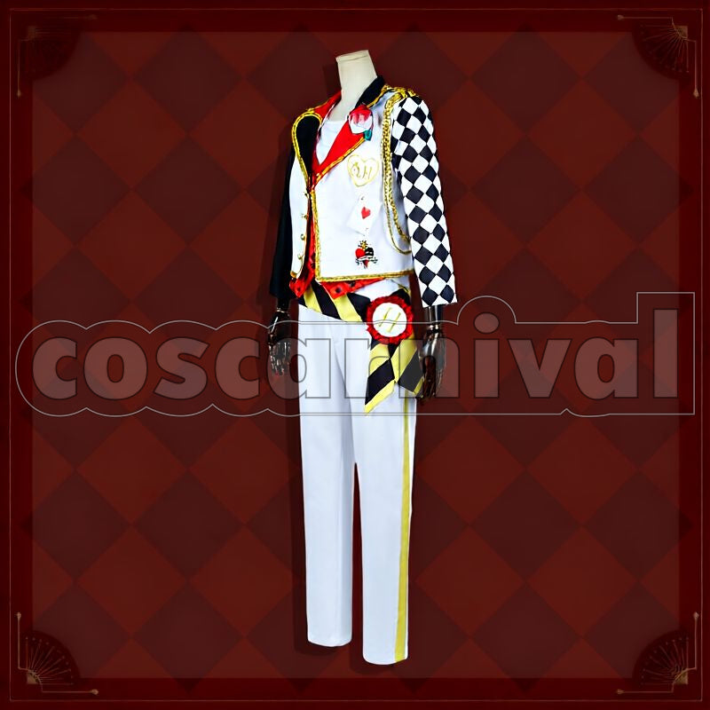 Trappola Heartslabyul Dorm Uniform Cosplay cosplay costume from Disney Twisted-Wonderland Ace, front view 4
