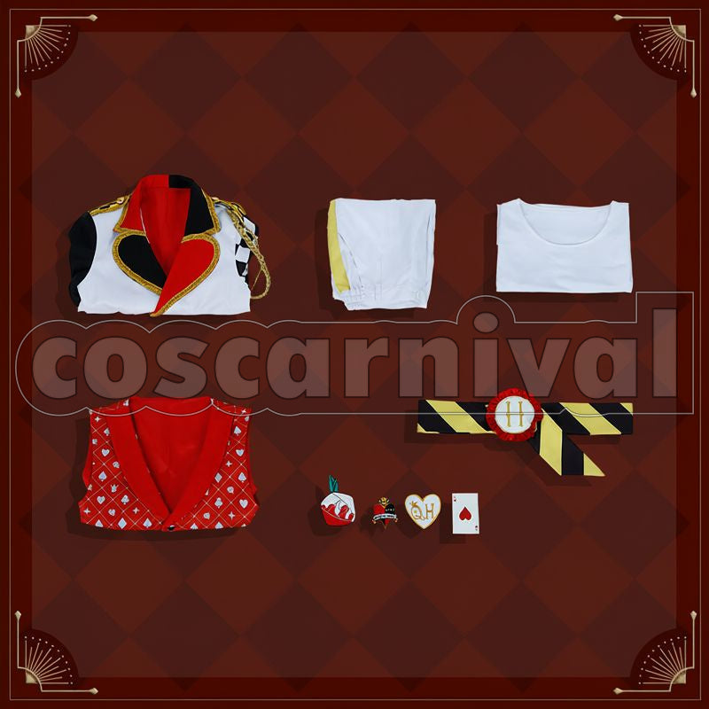 Trappola Heartslabyul Dorm Uniform Cosplay cosplay costume from Disney Twisted-Wonderland Ace, set view
