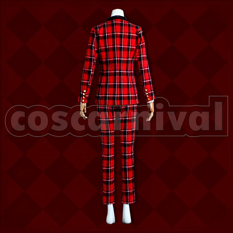 Trappola Suitor Suit Cosplay cosplay costume from Disney Twisted-Wonderland Ace, back view