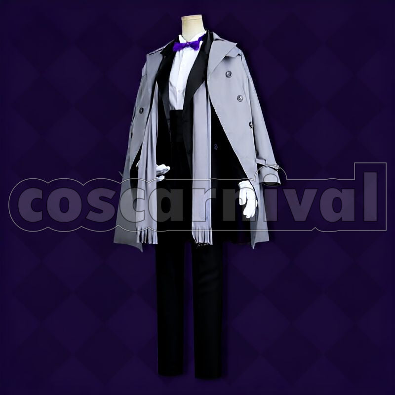 Ashengrotto Octavinelle Dorm Uniform Cosplay cosplay costume from Disney Twisted-Wonderland Azul, front view 4