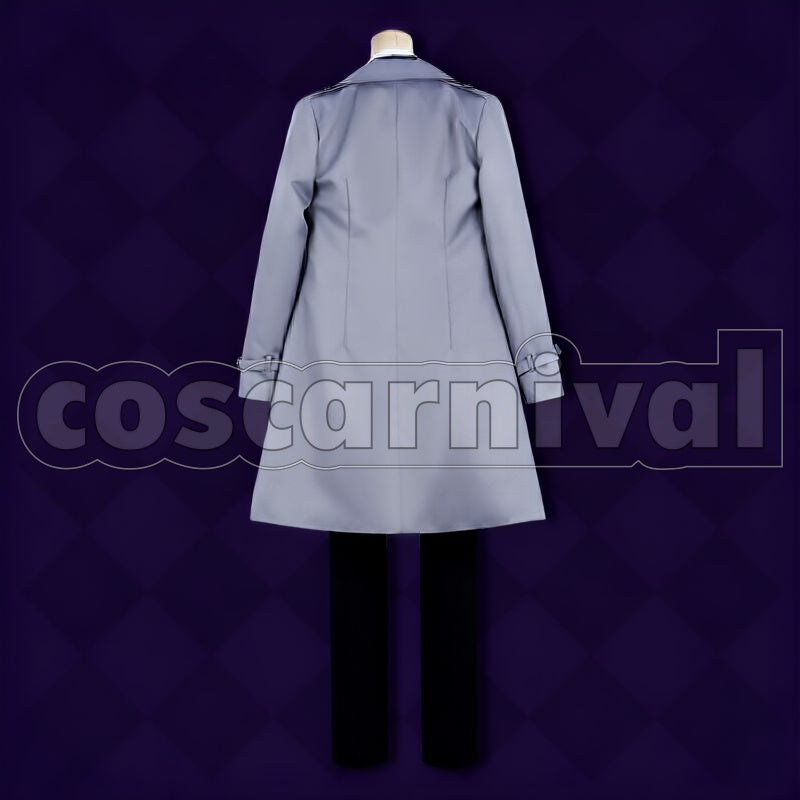 Ashengrotto Octavinelle Dorm Uniform Cosplay cosplay costume from Disney Twisted-Wonderland Azul, back view