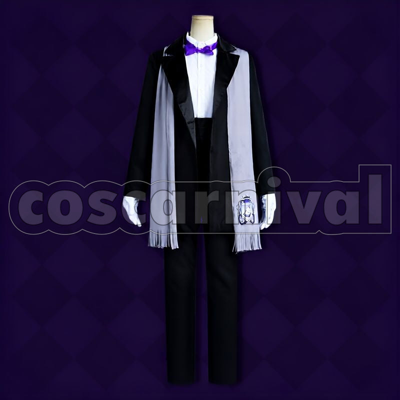 Ashengrotto Octavinelle Dorm Uniform Cosplay cosplay costume from Disney Twisted-Wonderland Azul, front view 5