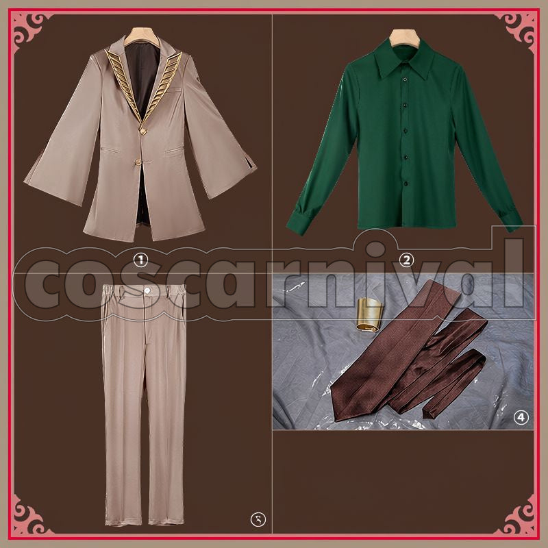 Ashengrotto Shaftlands' Tapis Rouge Cosplay cosplay costume from Disney Twisted-Wonderland Azul, set view