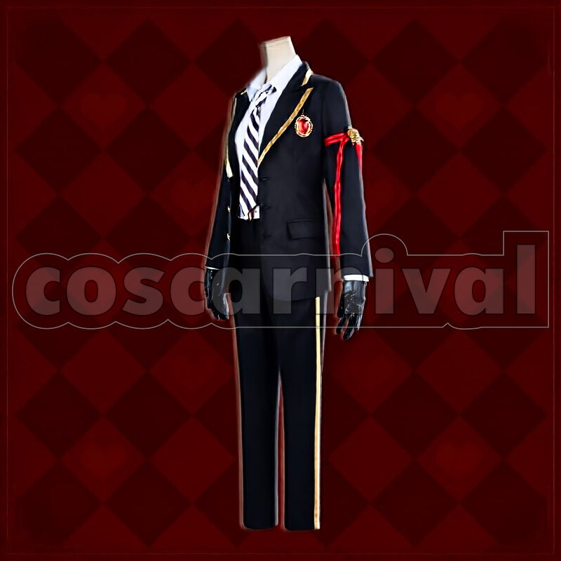 Diamond Heartslabyul School Uniform Cosplay cosplay costume from Disney Twisted-Wonderland Cater, front view 4