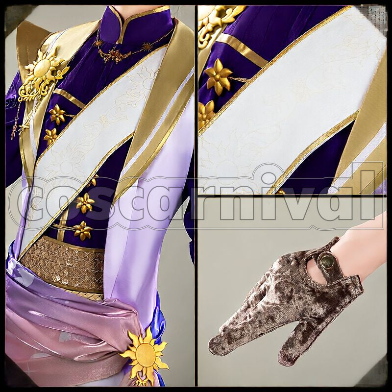 Spade Night Sky's Chiffon Cosplay cosplay costume from Disney Twisted-Wonderland Deuce, detail-2