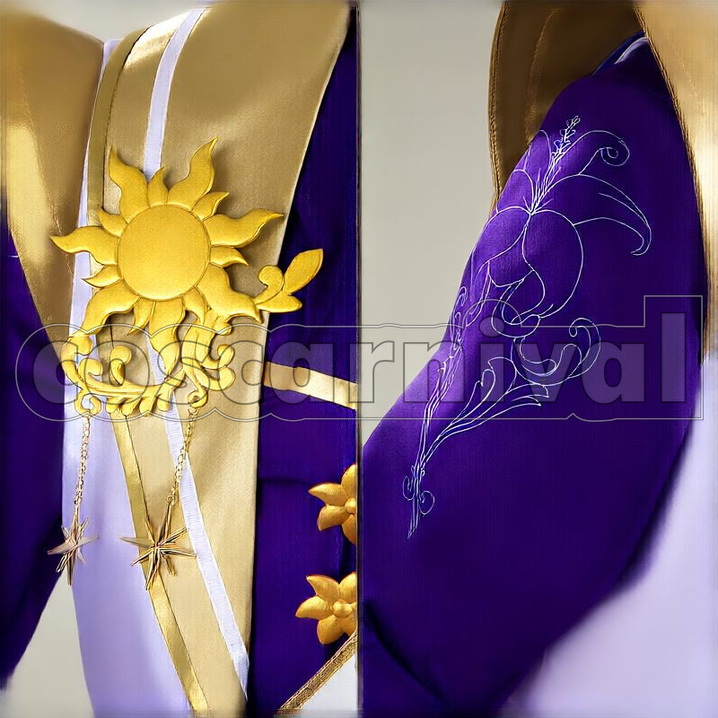 Spade Night Sky's Chiffon Cosplay cosplay costume from Disney Twisted-Wonderland Deuce, detail-4