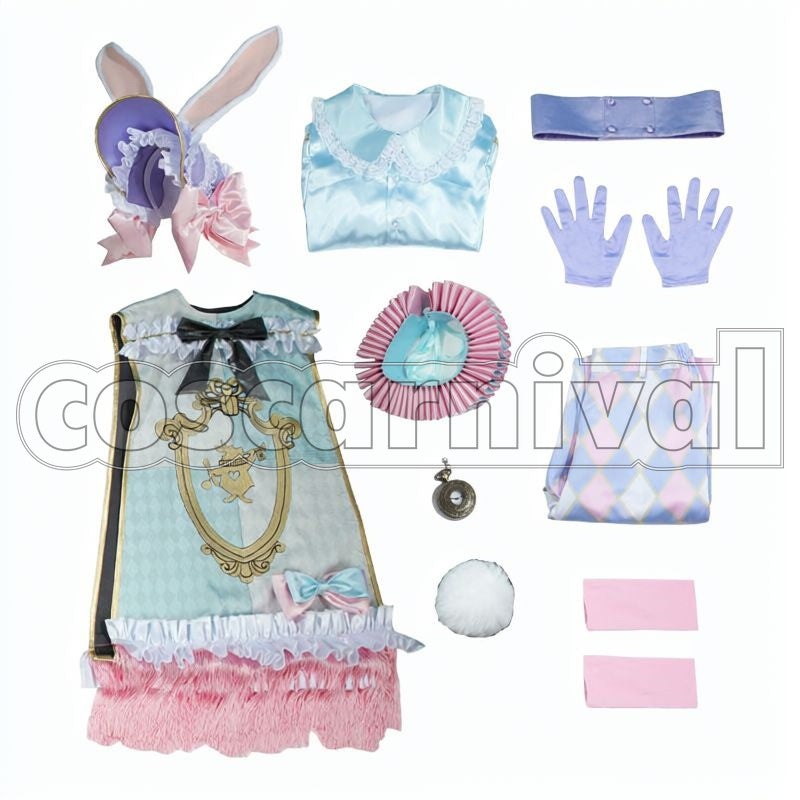 Felmier White Rabbit Fest Cosplay cosplay costume from Disney Twisted-Wonderland Epel, set view