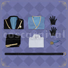 Leech Octavinelle School Uniform Cosplay cosplay costume from Disney Twisted-Wonderland Floyd, set view