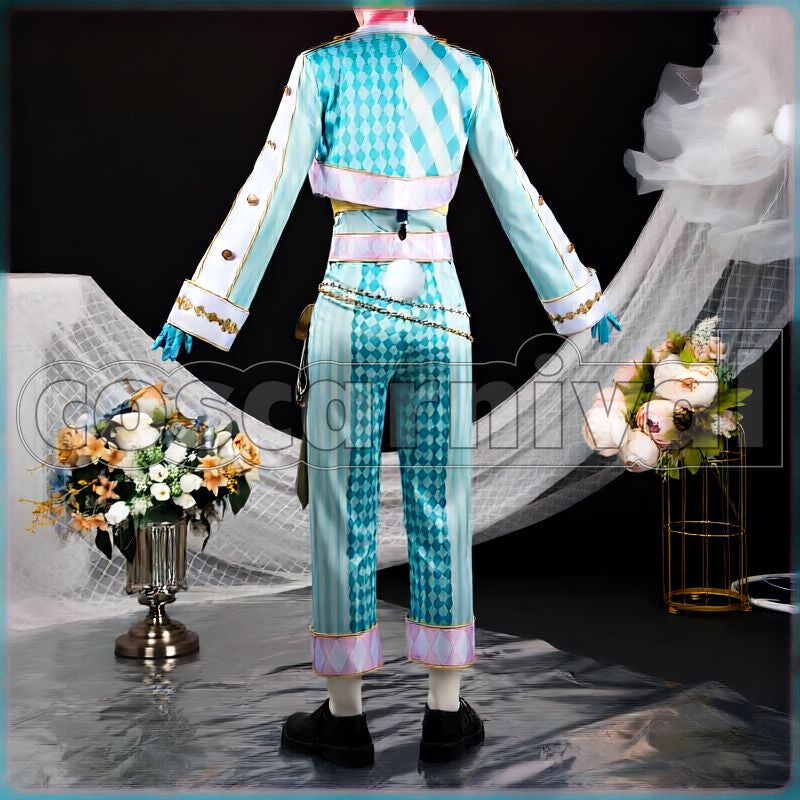 Leech White Rabbit Fest Rabbit Costume Cosplay cosplay costume from Disney Twisted-Wonderland Floyd, back view 1