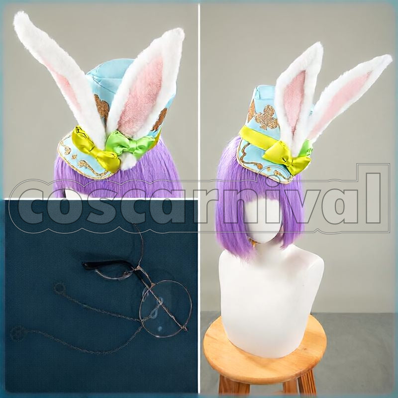 Leech White Rabbit Fest Rabbit Costume Cosplay cosplay costume from Disney Twisted-Wonderland Floyd, accessory view