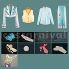 Leech White Rabbit Fest Rabbit Costume Cosplay cosplay costume from Disney Twisted-Wonderland Floyd, set view
