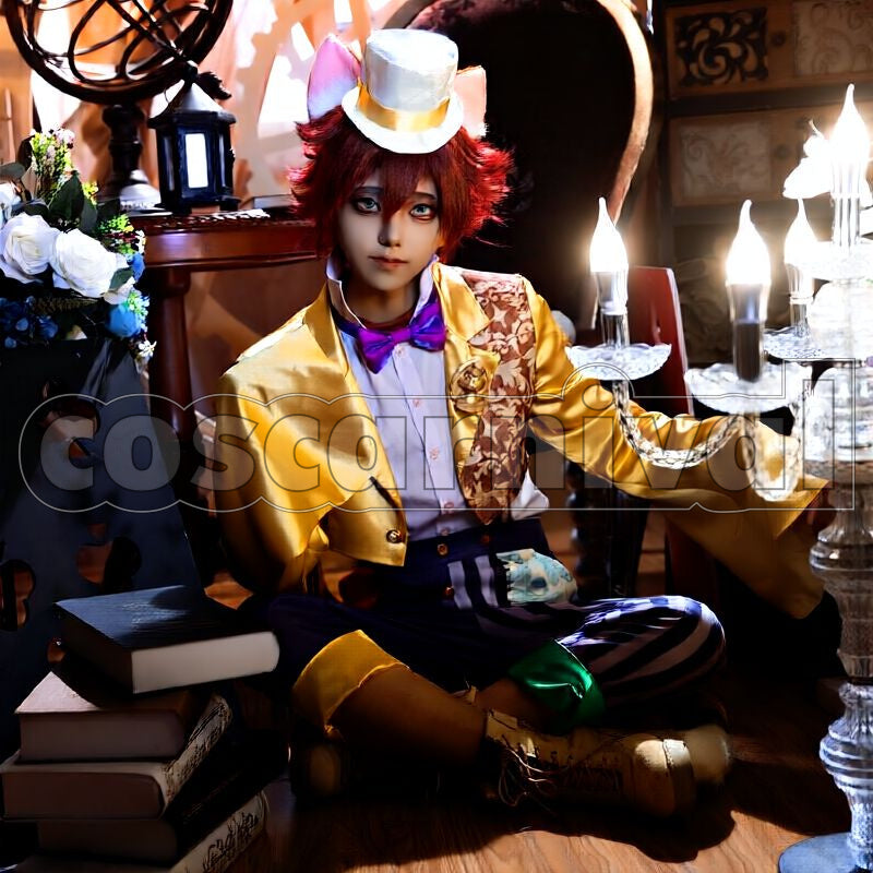 Playful Land's Miraculous Marionettes Cosplay cosplay costume from Disney Twisted-Wonderland Gino, front view 1