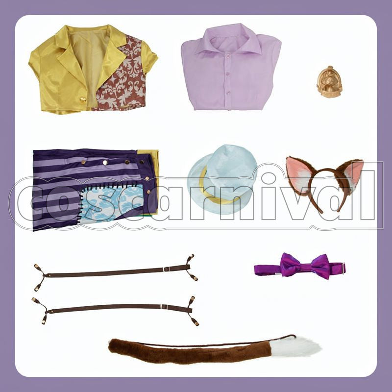 Playful Land's Miraculous Marionettes Cosplay cosplay costume from Disney Twisted-Wonderland Gino, set view